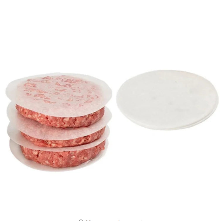 Wholesale 11cm 4.5 Inches Non-Stick Greaseproof Food Grade Freezer Paper 100 Sheets Butter Meat Burger Bread  Wrapping