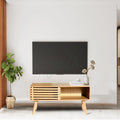 Modern Eco-friendly Solid Wood Bamboo Television Cabinet Table Versatile Furniture for Bedroom Dining Farmhouse Living Room Use