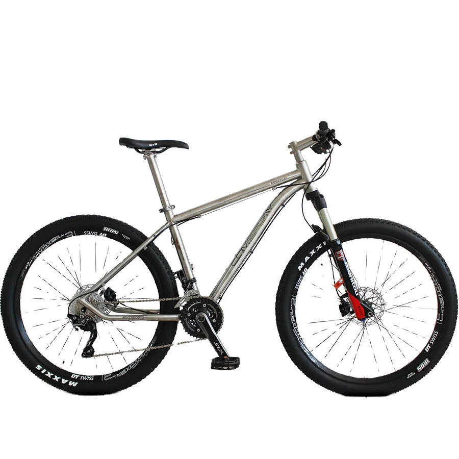 Titanium Road Bike 700C 21 Speed Carbon Fibre Fork Disc Brake