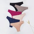 Girl One Piece Low Rise Women Sexy Underwear Ladies Panties Ice Silk Seamless Thong T Back Panties