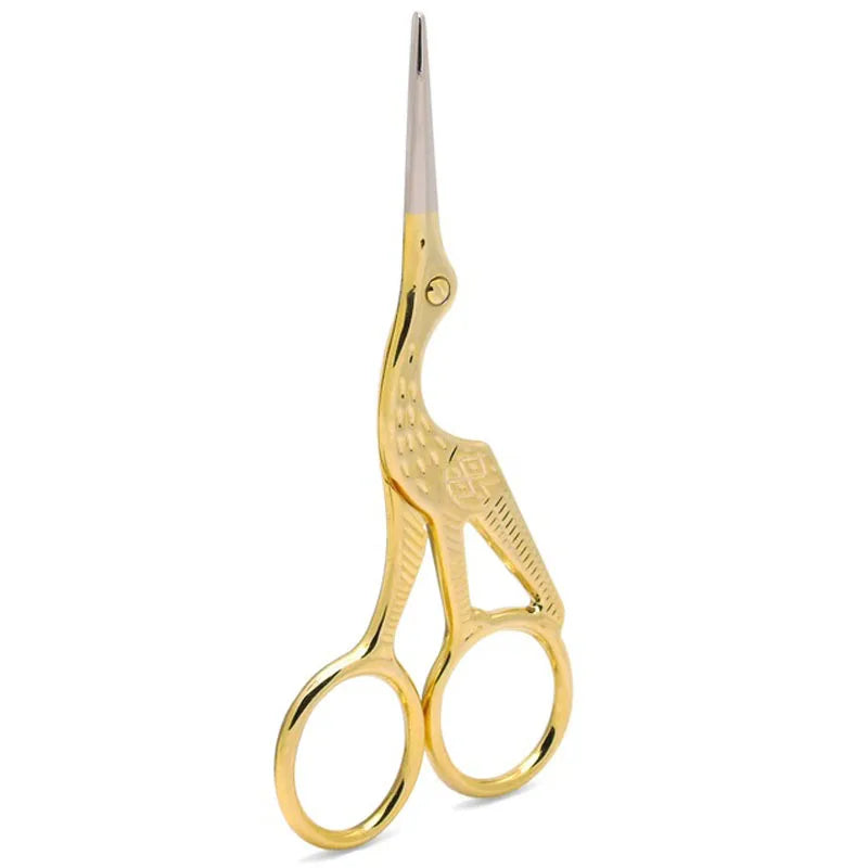 Gold Crafting Threading Scissors for Sewing & Embroidery Manual Sewing Handicraft DIY Tool for Needlework & Art Work
