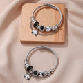 New DIY Stainless Steel Bracelet Dark Panda Brothers Accessories Lovers Bracelet Wholesale
