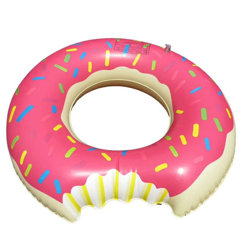 Other Water Play Equipment Donut Swimming Ring Swimming Pool Float Hot Selling Brown Pink Colorful Donuts Pool Floats