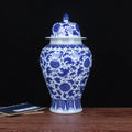 Practical Blue and White Antique General Pot Chinese Style Household Porcelain Ornaments Ceramic Vase