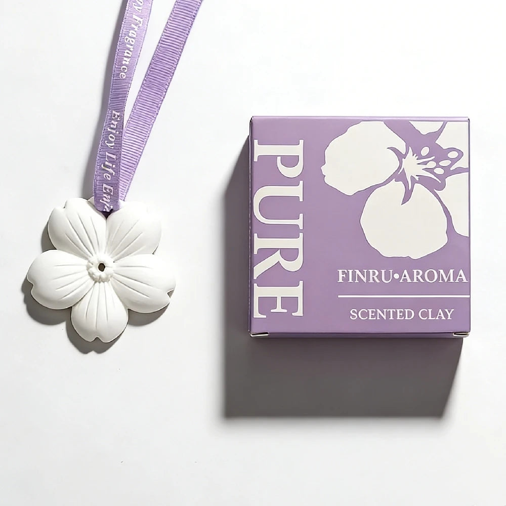 Wholesale Hanging Wardrobe Car Air Freshener Scented Ceramic Aroma Plaster Porcelain Essential Oil Home Fragrance Diffuser
