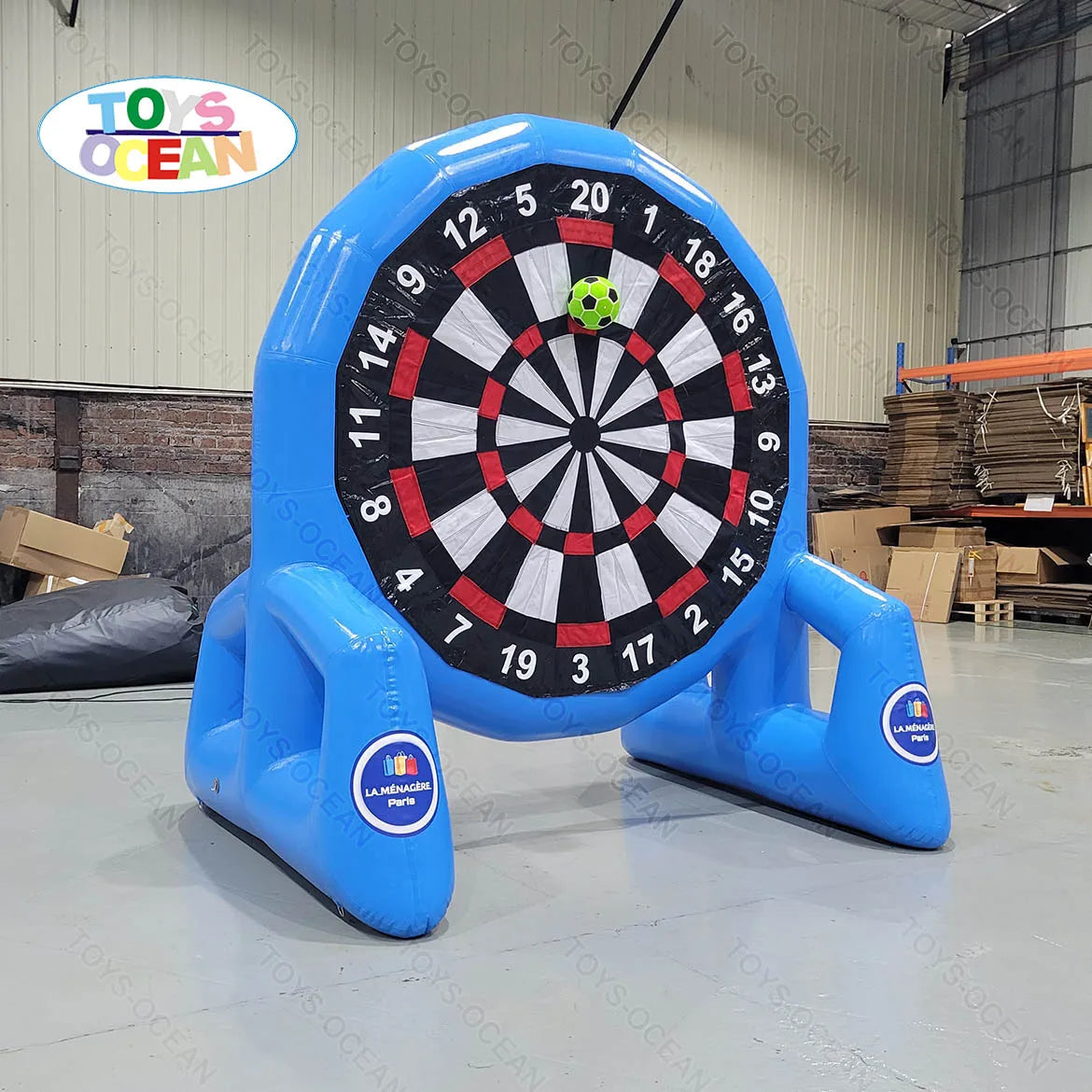 Customized Inflatable Dart Game Football Kick Target Shooting Inflatable Soccer Dart Board for Outdoor Events and Party Rental
