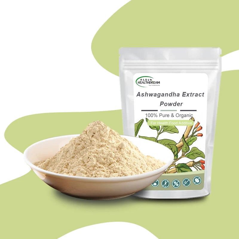 EU/USP Organic 100% Natural Ashwagandha Root Extract 2.5% Withanolides for Capsule
