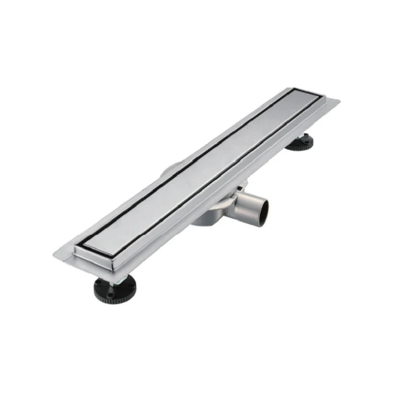 Polished Stainless Steel 304 Long Factory Drain with Tile Insert Premium Tile Drain Product
