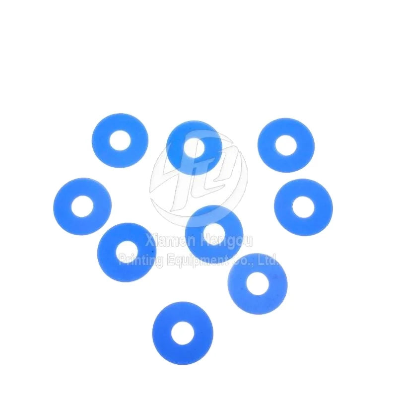 100 Pieces Xmhengou Good Quality35x12x1mm-blue 35x12x1mm Rubber Sucker for Auto Print Numbering Machine