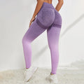 Factory Wholesale Gradient Scrunch Butt Leggings High Waisted Workout Seamless Gym Leggings for Women