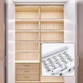 RHETECH Durable Aluminium Push Pull Door Hardware Kits Silent Buffer Wardrobe Folding Door Hardware Bedroom Kitchen Living Room