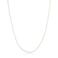 Gemnel 2024 Fashion 18K Gold 2-3mm Natural Freshwater Pearl 925 Silver Necklace Girl