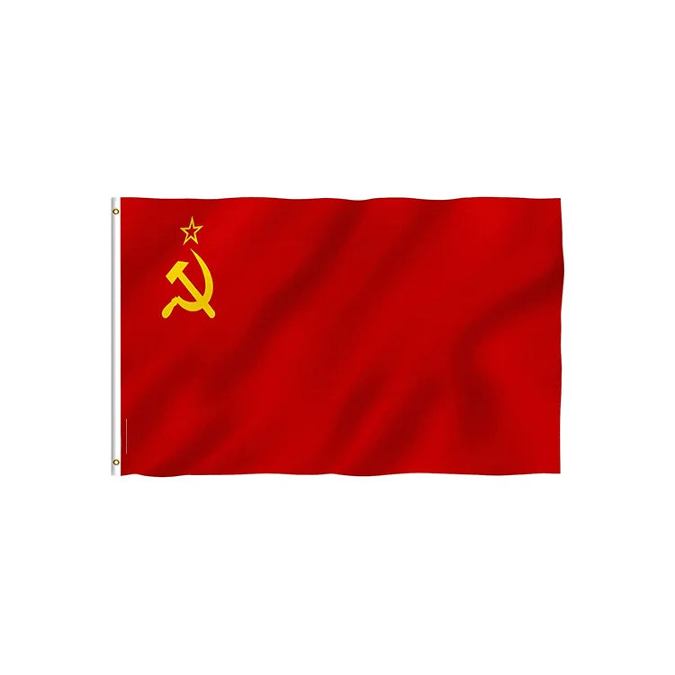 Bolisi Wholesale 100% Polyester Double-Sided Printed Pennant Union Soviet Socialist Republics USSR Flag
