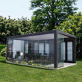 Aluminum Louvered Pergola with Flip Blades High-Strength & Short Shipping for Outdoor Garden Projects