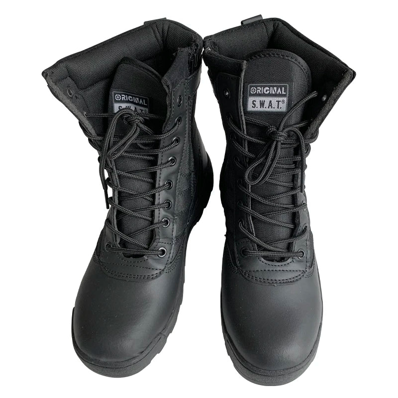 High Quality Factory Direct Safety Desert Black Color Hiking Boots