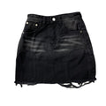 DENIMGUYS Custom Distressing Short Mini Hip Wrap Skirts for Ladies Women