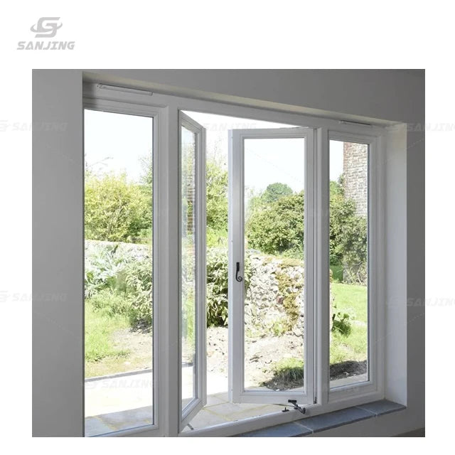 Custom Optional PVC Window Double Glazed PVC Casement Window