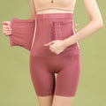 Inventory Clearance Sale-Seamless High Waist Spliced Breasted Pants Steel Anti-curling Body Shaper Boxer Safety Pants for Women