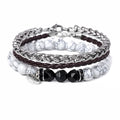 2024 New Bohemian Stackable Bead Bracelets for Women Stretch Bohemian Style Stretch Multilayered Boho Bracelet Set