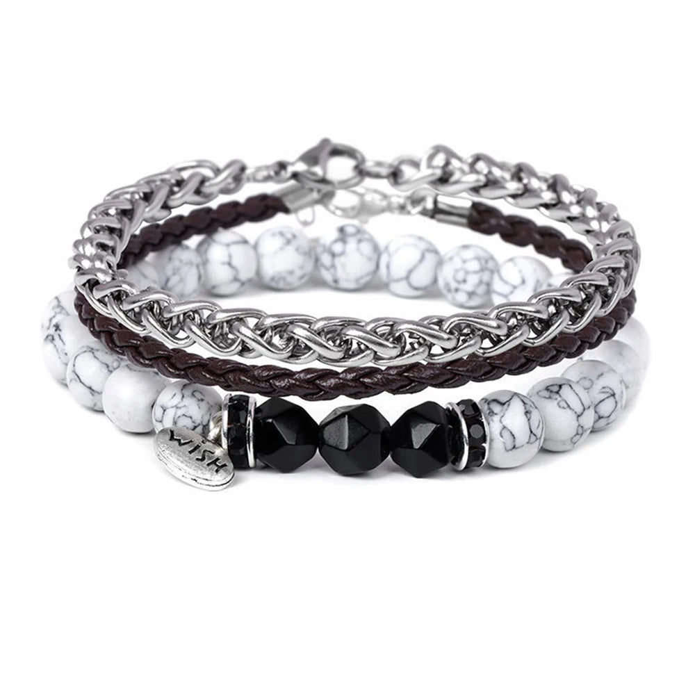 2024 New Bohemian Stackable Bead Bracelets for Women Stretch Bohemian Style Stretch Multilayered Boho Bracelet Set