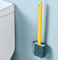 Factory Supply White Toilet Brush Holders Silicon Toilet Brush and Holder Set