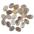 HZ 10*14mm Gemstone Grey Agate  Oval Shape Cabochons Crafts