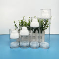 30ml 50ml 80ml White Pump clear Cosmetic Facial Cleanser Bottle Use for Eye Serum Cream Plastic Pump Airless Lotion Bottle