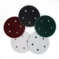 5Inch 5 Holes Hook and Loop Industrial Scouring Pad Nonwoven Cleaning Cloth Abrasive Scrubbing Pads for Polishing Grinding