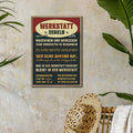 Quirky German Language Bathroom Humor Wooden Sign Retirement Wooden Wall Art for Toilets Bathrooms Decor