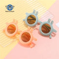 Teenyoun 2024 Sweet Protection Designer Sunglasses Rabbit Ear Shape Chinese Cute Kids Round Sunglasses Wholesale