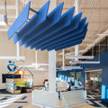 Lightweight Easy Install PET Felt Acoustic Hanging Suspended Ceiling Baffle Noise Reduction 100% Polyester Acoustic Cloud