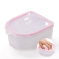 Private Label Durable Double Layer  Nail Art Polish Remover Hand   Wash Soak Tray Manicure Spa Tool  Nail Soaking Removal Bowl