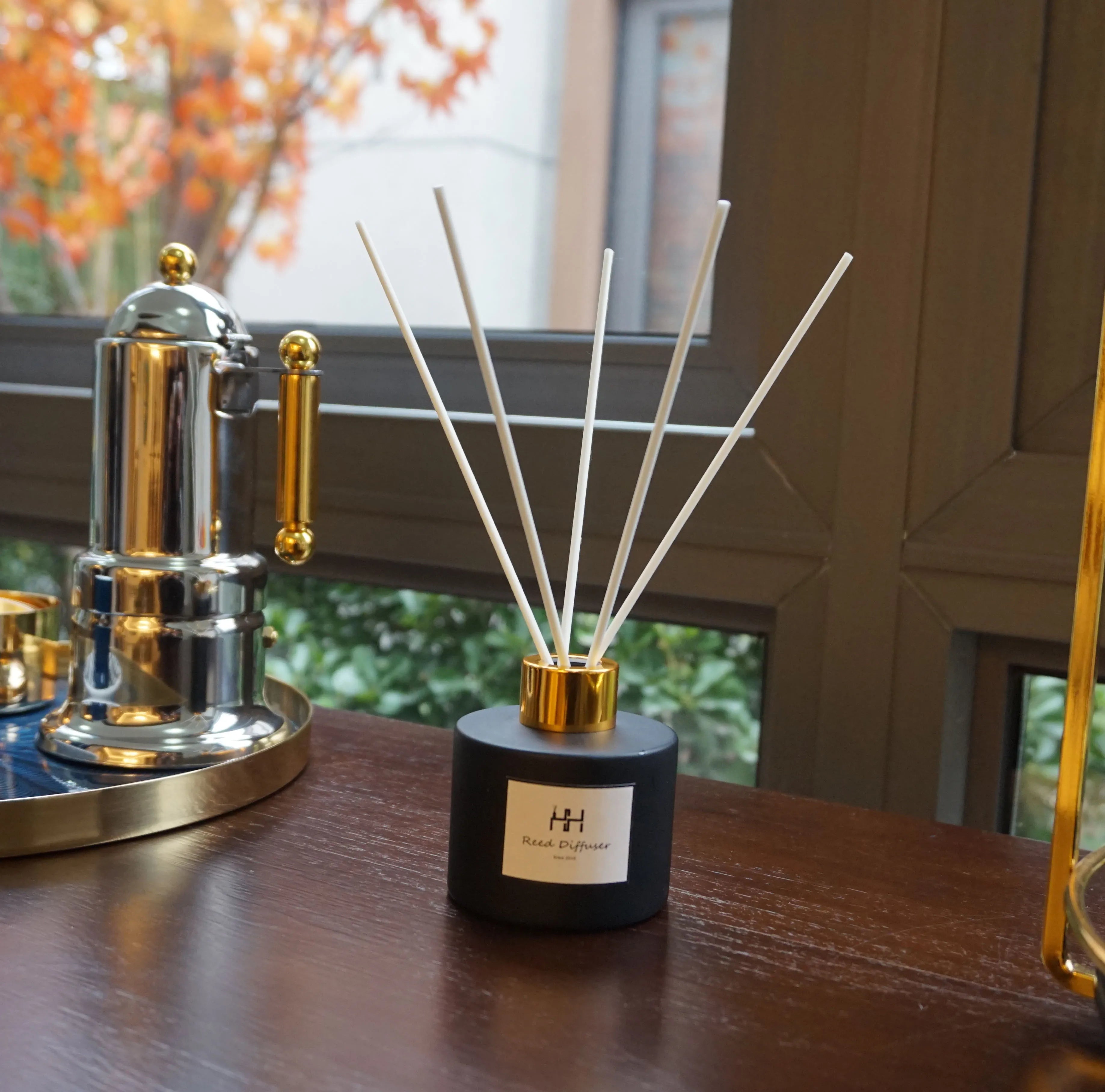 Empty Luxury 100ml Square Glass Room Perfume Diffuser Aromatherapy Glass Bottles