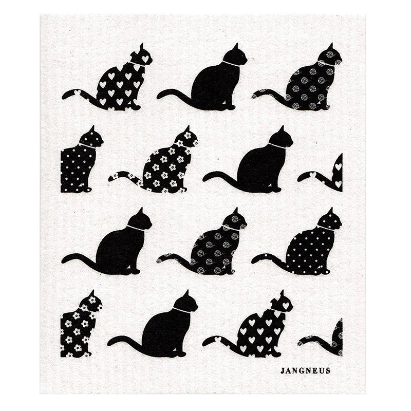 Custom Printing Natural Cleaning Cloth Biodegradable Swedish Dish Cloth Cellulose Sponge Dish Cloths