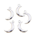 Charms Moon 18x10MM Antique Silver Color Pendants DIY Crafts Making Findings Handmade Tibetan Jewelry