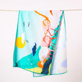 Custom Digital Printing 100% Microfiber Instant Cooling Breathable Cold Sensitive Double Color Cold Towel