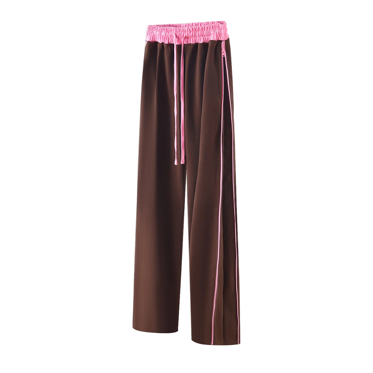 2023 Quality New Arrive Straight Leg Sweatpants Fashion Fleece Sweatpants 440 Gsm Side Zipper Custom Men Sweatpants