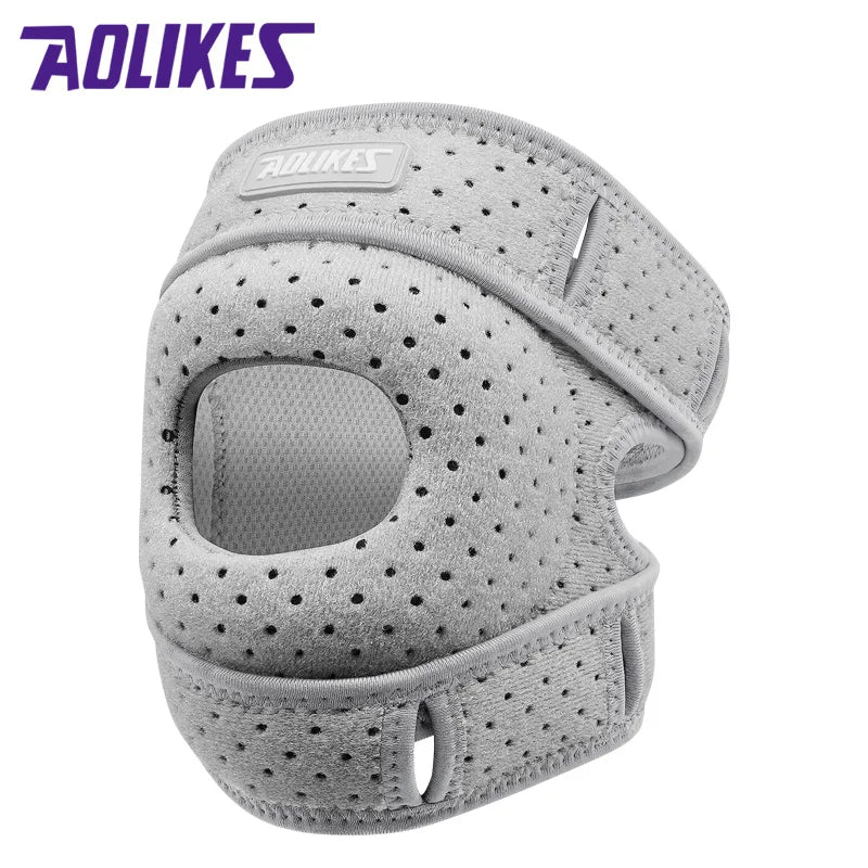 Aolikes #7927 Fitness Patellar Strap Knee protection Dual Strap Sports Knee protection Adjust Pressure Shock Absorption