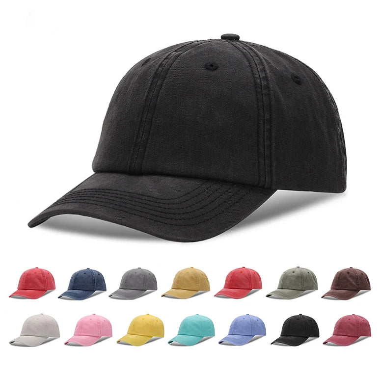 High Quality Unstructured Custom Blank Dad Hats Dad Caps Snapback