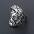 American Gothic Punk Ring Indian Chief Overbea Stainless Steel SA459