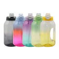 Eco-Friendly 2200ml Large Capacity Plastic Travel Bottle Straw Hand Grip BPA-Free Applicable Custom Logo Gym Accessory Sports