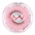 Luxury Synthetic Hair Handmade Three Dimensional Curling Eyelash Reusable Self Adhesive Eyelashes Black Cotton Band Natural