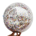 Hot Sale Promotional Pvc Inflatable Glitters Beach Ball Water Ball with Sequins Inside