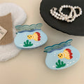 Wow Sheila Spliced Colors High Quality Cute Fish Acetate Hair Claw Transparent Fish Claw Clip MegaBDM