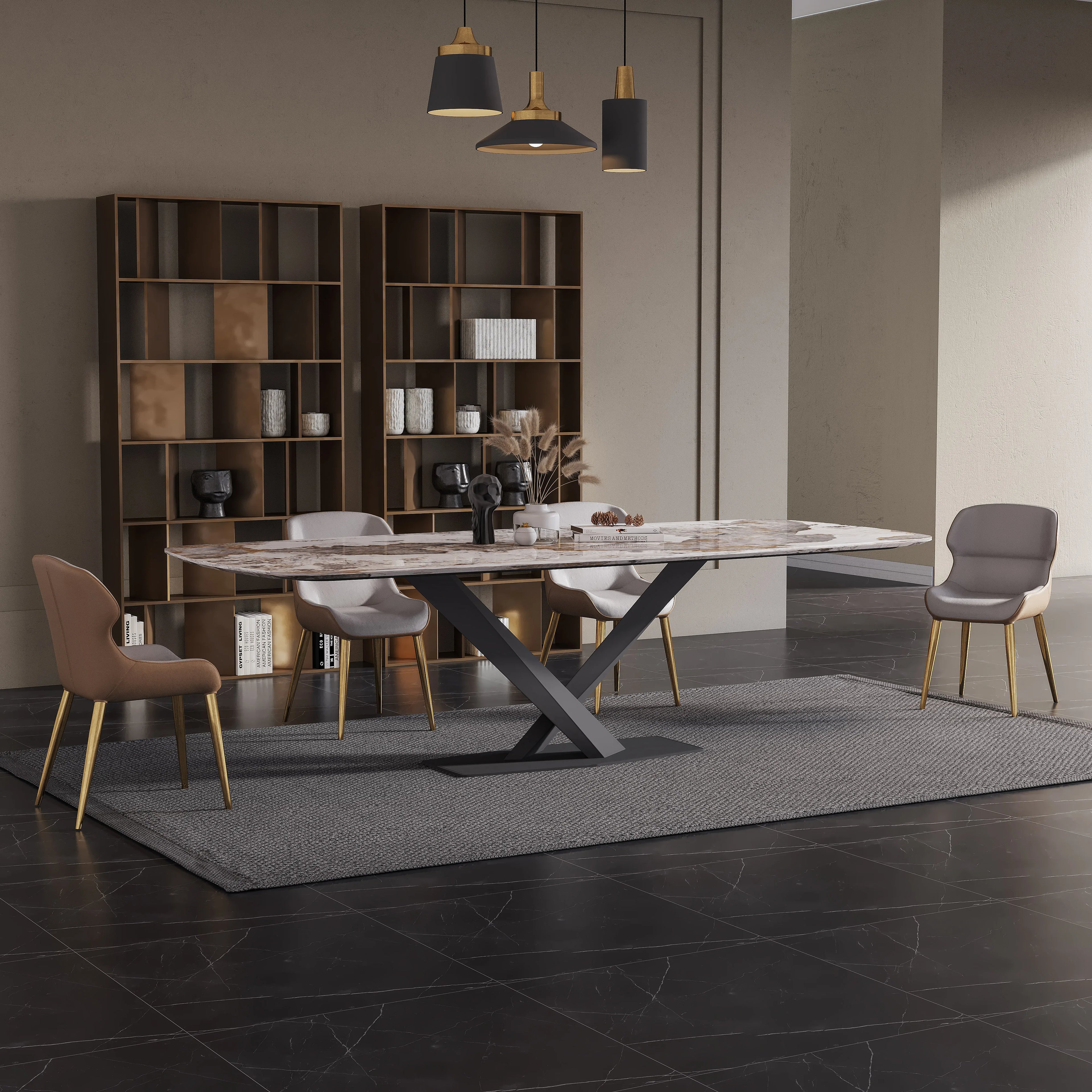 Dining Tables for Kitchen Wood with Chairs Modern and Chairs Set 12 Seater High Chinese Large Imported Granite Dining Tables