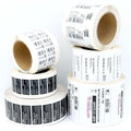 Custom Roll Shipping Labels & Product Barcode Stickers | TuV Certified Factory Direct Thermal / Transfer Labels for Warehouse