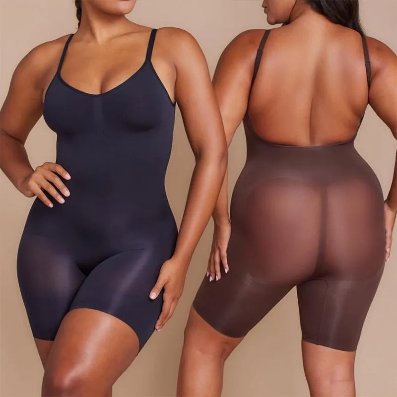 Open Back Firm Postpartum Tummy Control Body Shaper Chest Support Butt Lifter Seamless Shapewear Bodysuit for Women