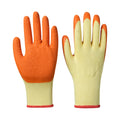 Wholesale Industrial Latex Coated Knitted Safety Work Gloves with Elastic Cuff Customizable Logo General Purpose