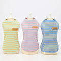 Wholesale Soft Cotton Stripe Dog Basic  Tshirts