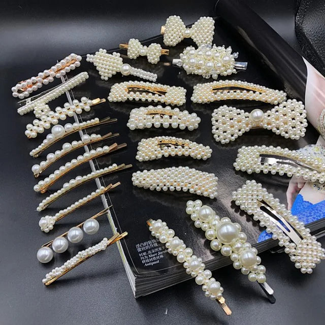 Newest Design Fashionable Hairpins Pearl Hair Clips for Girls Accessories